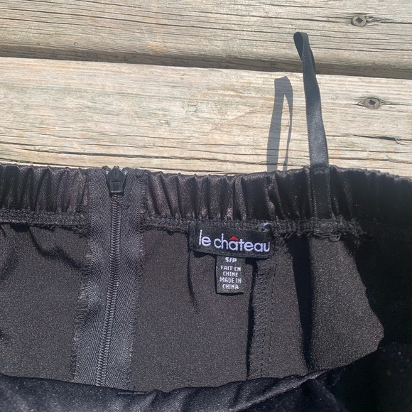 Le Château Black Strapless Sequin Cocktail Dress – Size Small - Picture 5 of 7